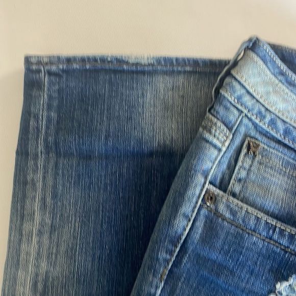 chevignon denim goods jeans size 25 dark blue distressed - Picture 7 of 11